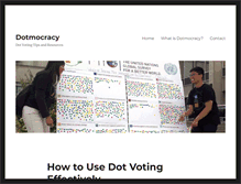 Tablet Screenshot of dotmocracy.org